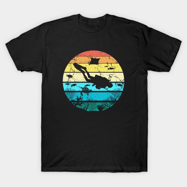 Vintage Retro Scuba Diving T-Shirt by captainmood